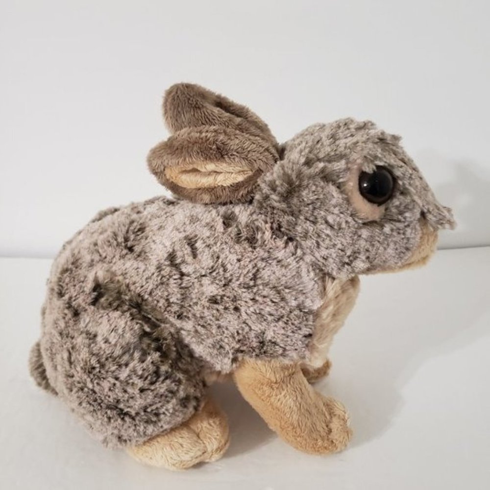 Wild Republic Stuffed Jack Rabbit Big Eyeball Stuffed 13" Rabbit Easter NWT
